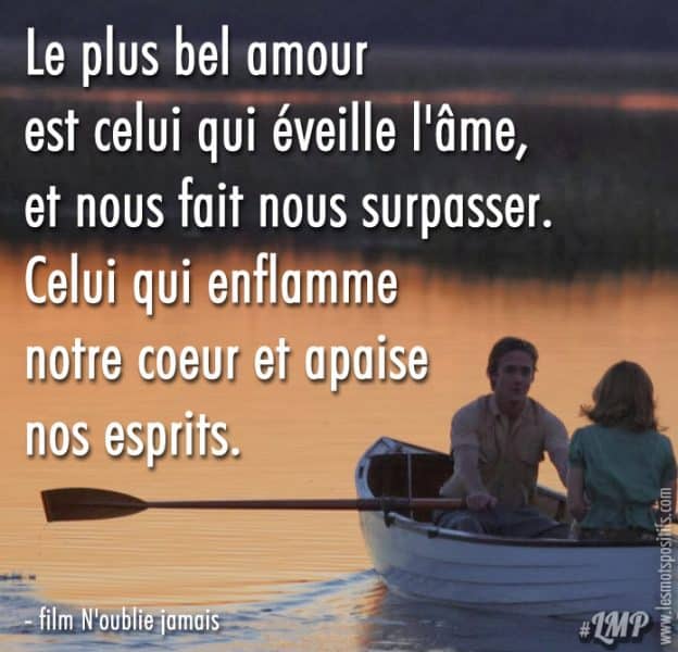 L Amour Qui Enflamme Notre Coeur Et Apaise Nos Esprits Les Mots Positifs Com