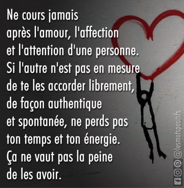 Ne Cours Jamais Apres L Amour